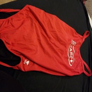 Red XL Lifeguard one pice suit